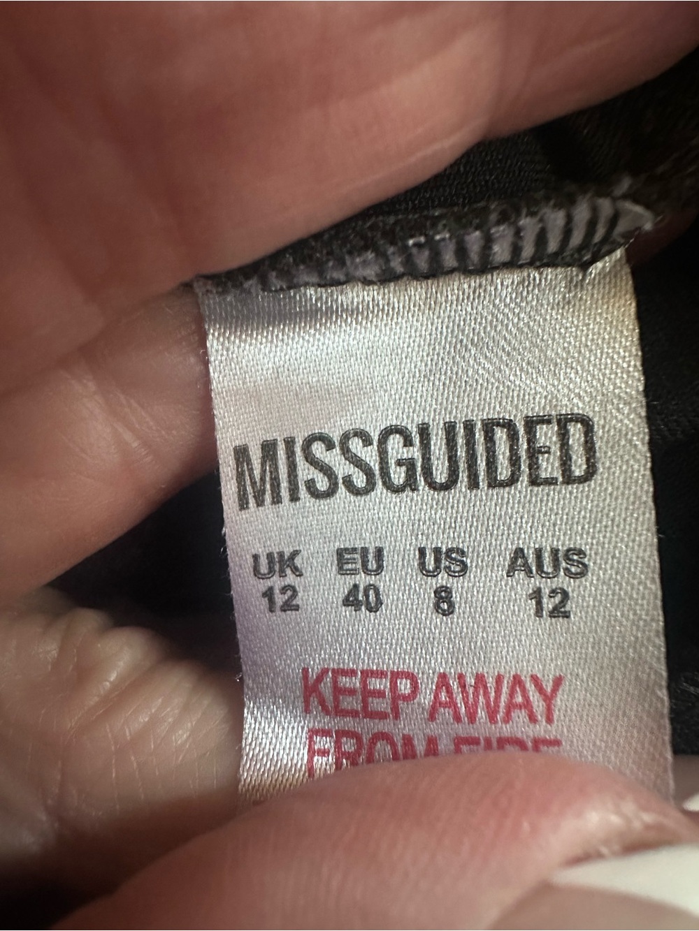 Missguided+ Black Flared Ruffle-Hem Trousers - Picture 3 of 5